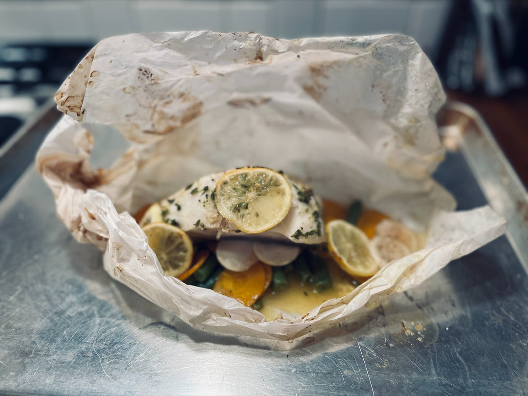 Black Cod En Papillote | Cod Baked in Parchment Paper