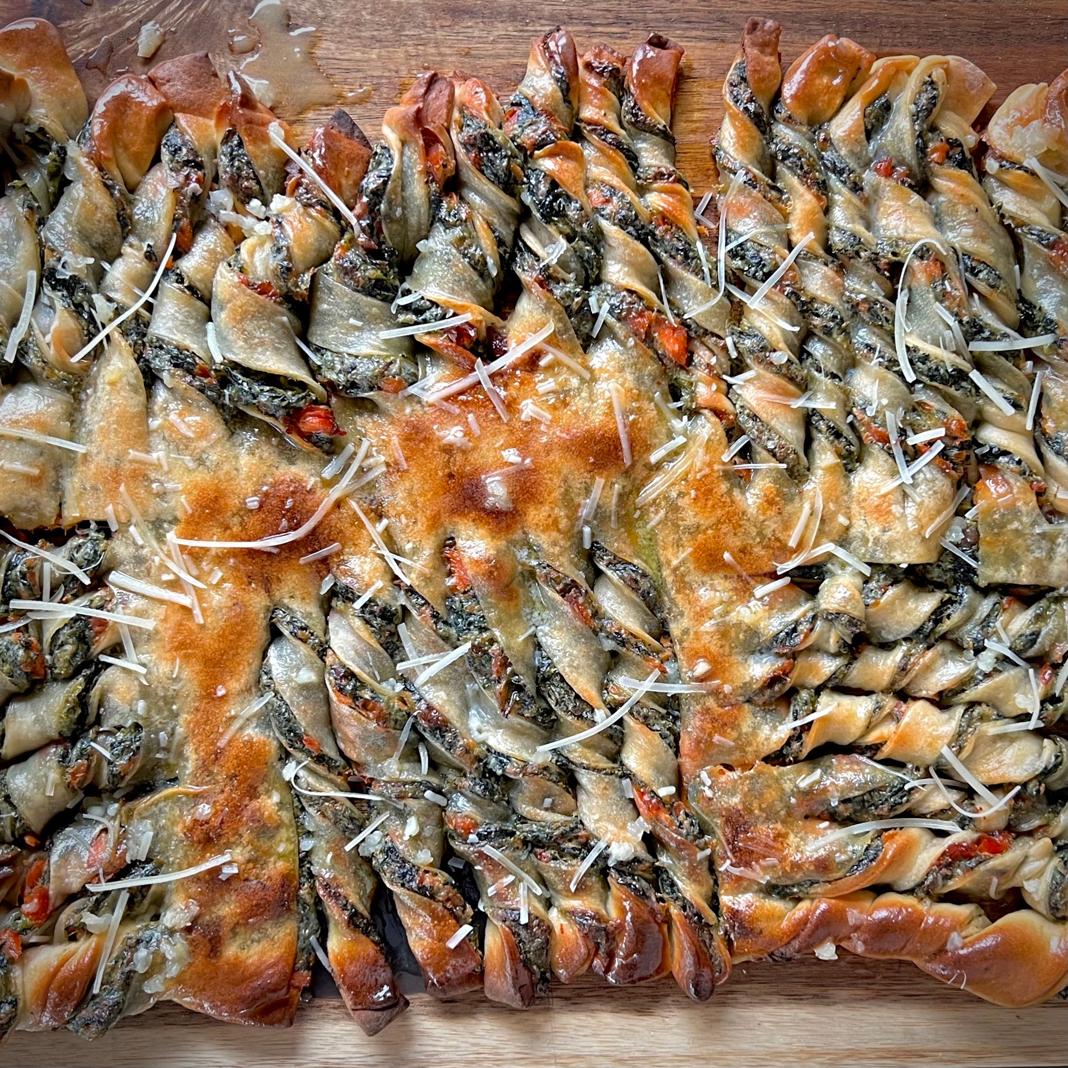 Creamy Smoked Salmon Spinach Twists