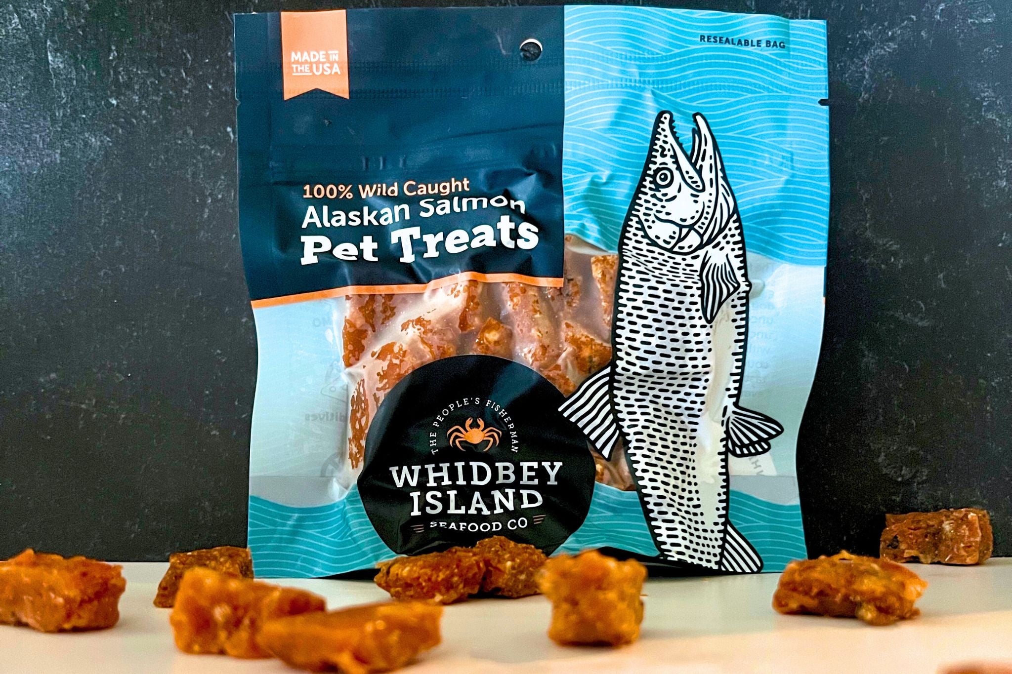 Salmon Pet Treats (4-Pack) - Wild Caught | Whidbey Seafoods